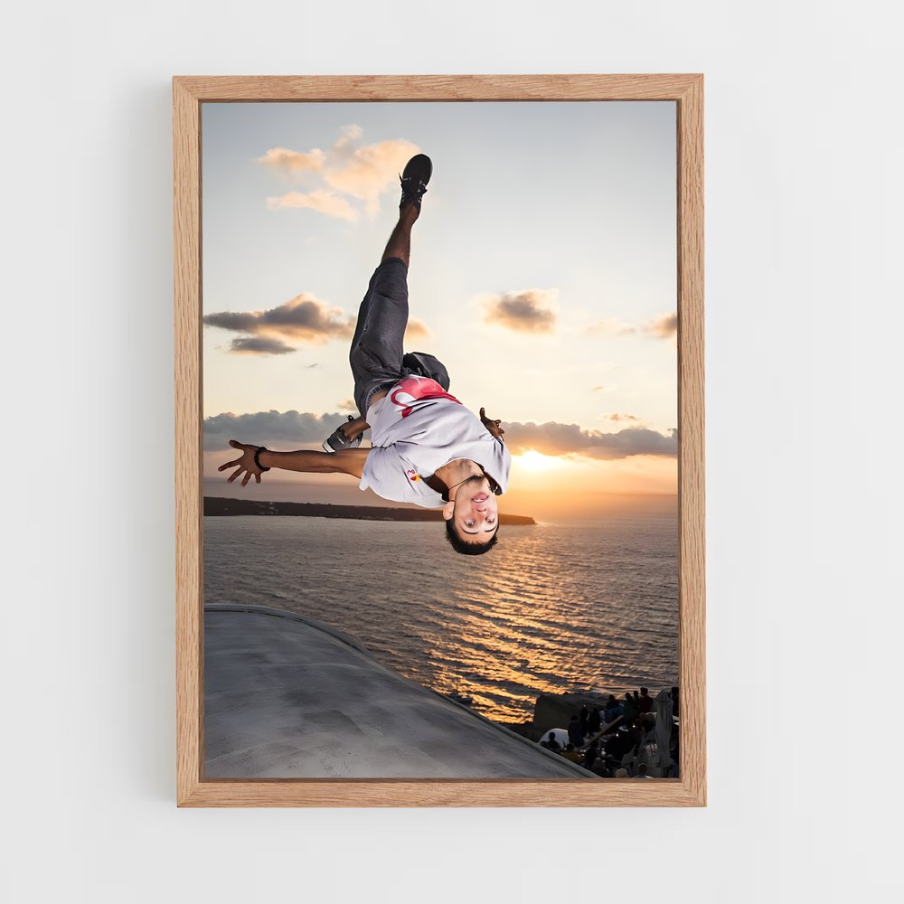 Poster Red motion – affiche Parkour et freerun (vue 4)